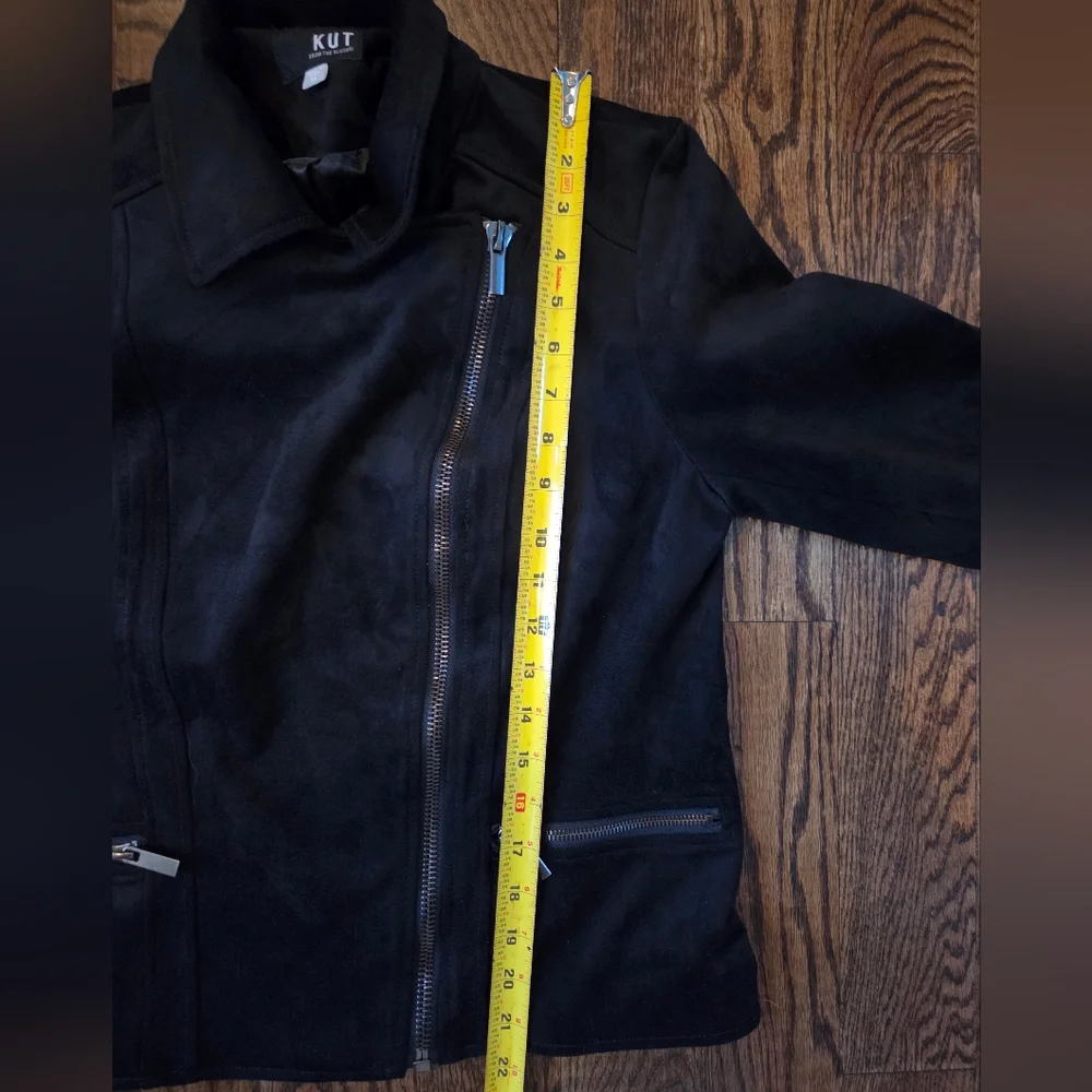 Kut from the Kloth Black Faux Suede Jacket - Picture 10 of 11